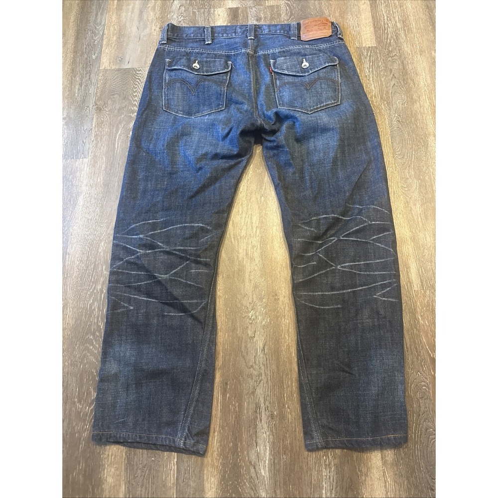 Levis The Original Jeans Slim Straight 38x32 Blue Jeans ( Fits Like 38x30) - Picture 2 of 13
